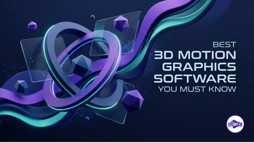 Comparison chart of the best 3D motion graphics software for B2B SaaS product demos
