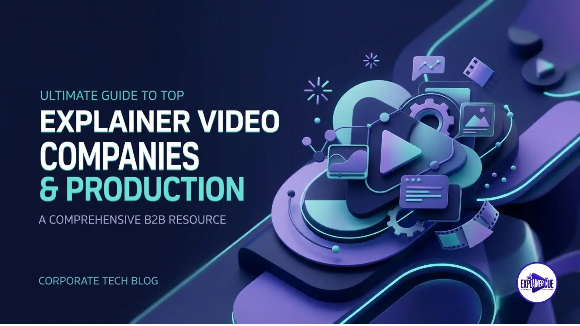 Comparison check matrix evaluating the top explainer video companies for enterprise software brands