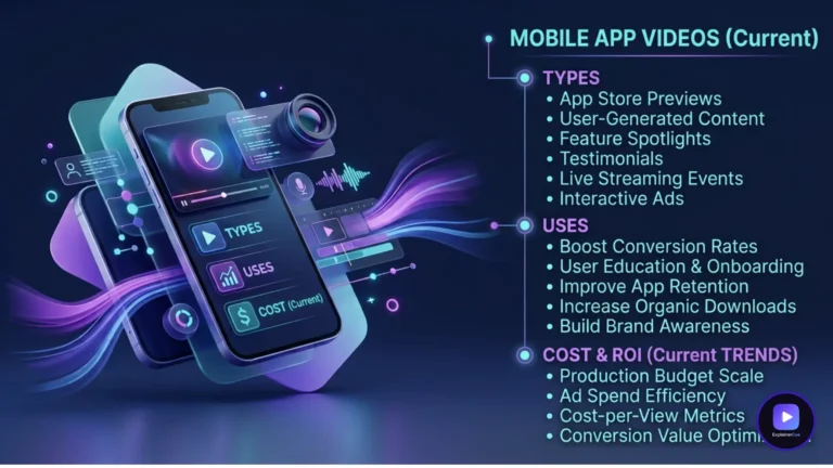 Mobile App Videos: Types, Uses & Cost (2026)